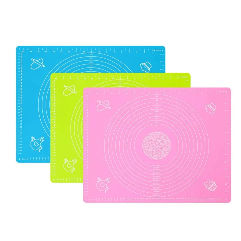 Silicone Pastry Mat with Measurements: Non-Slip Extra Large Baking & Dough Rolling Mat