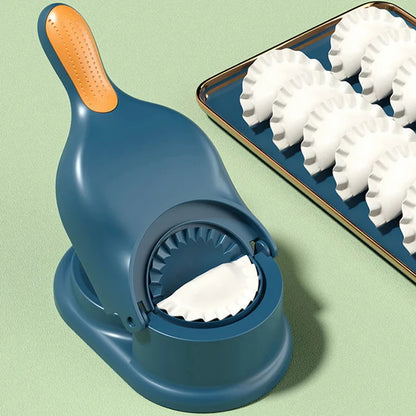 2 in 1 Dumpling Maker Press, Dough Cutter and Dumpling Mold for Empanada, Ravioli, and Pierogi
