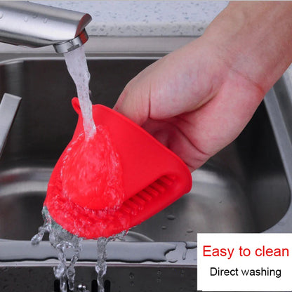 Silicone Pinch Grips, Mini Oven Mitts Set of 2 Pairs (4 Pieces), Heat Resistant Pot Holders for Kitchen Cooking and Baking