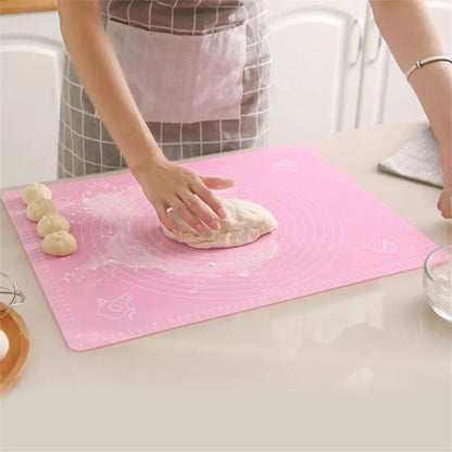 Silicone Pastry Mat with Measurements: Non-Slip Extra Large Baking & Dough Rolling Mat