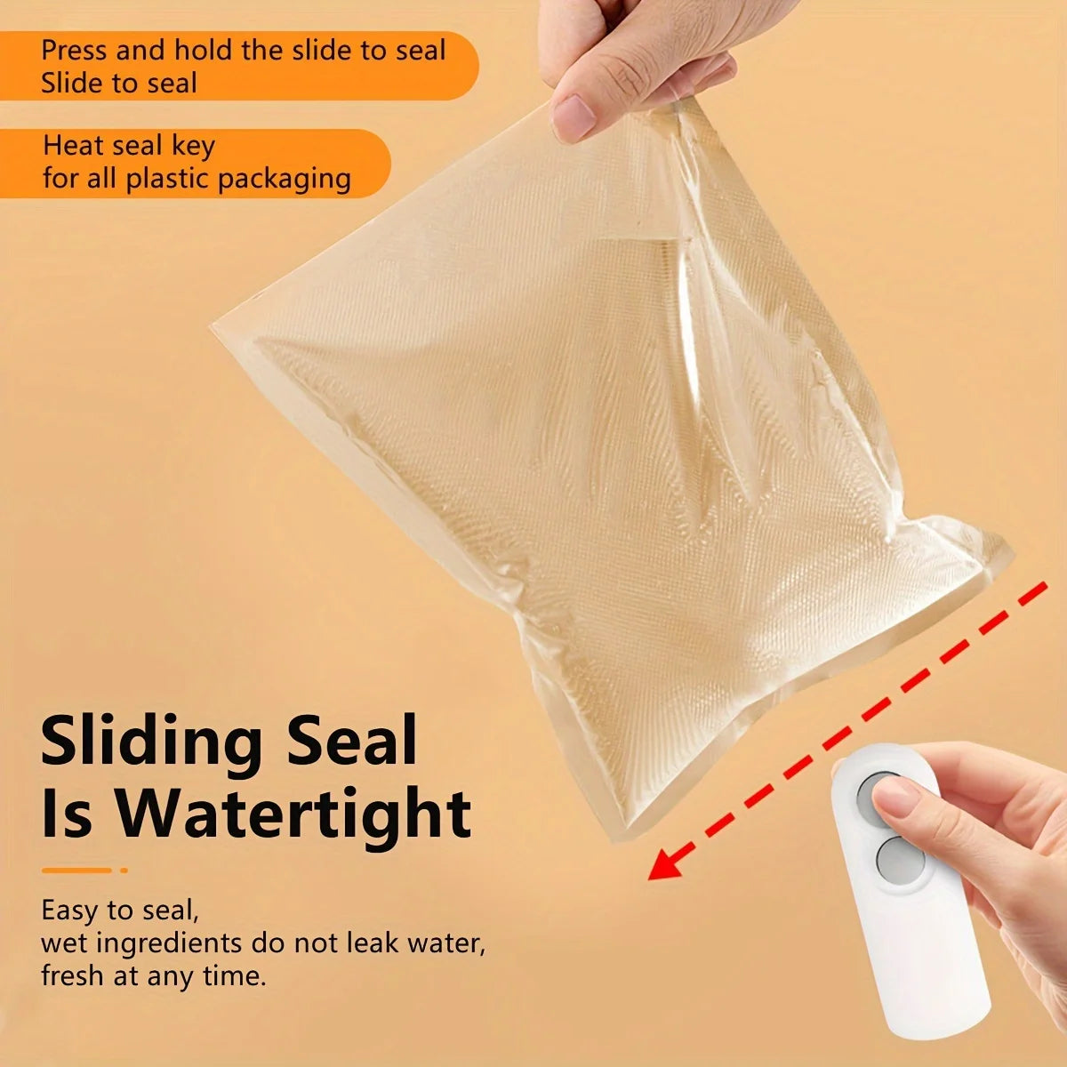 Mini Bag Sealer: 2 in 1 Handheld Heat Sealer with Cutter for Chip & Snack Bags