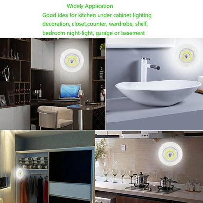 LED Puck Lights with Remote Control, Wireless Battery Operated Under Cabinet Lights with Dimmer and Timer