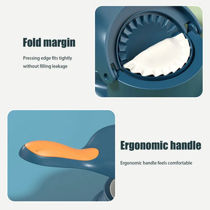 2 in 1 Dumpling Maker Press, Dough Cutter and Dumpling Mold for Empanada, Ravioli, and Pierogi