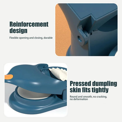 2 in 1 Dumpling Maker Press, Dough Cutter and Dumpling Mold for Empanada, Ravioli, and Pierogi